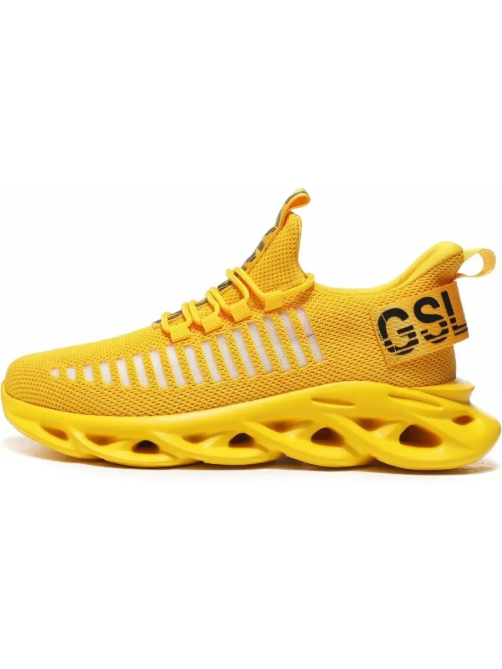 🆕Men's Yellow Slip on Breathable Walking Shoes Ultra Lightweight Casual